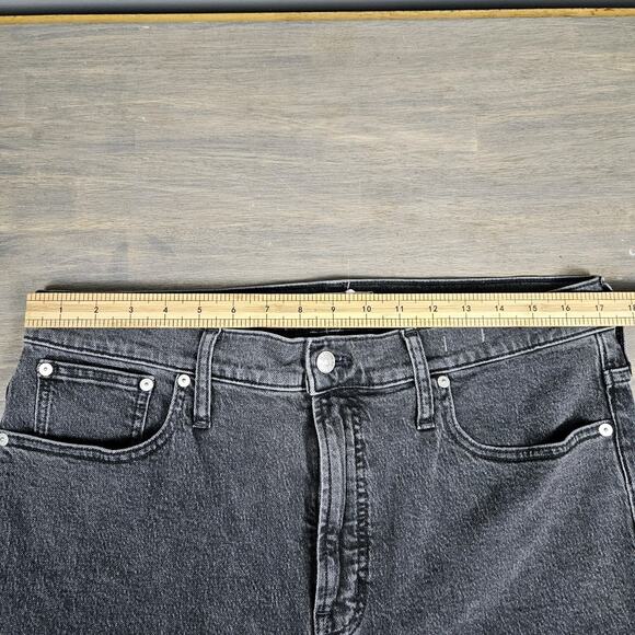 Madewell Perfect Vintage Jean Women’s 32 High Rise Tapered Washed Black Denim - Picture 11 of 15